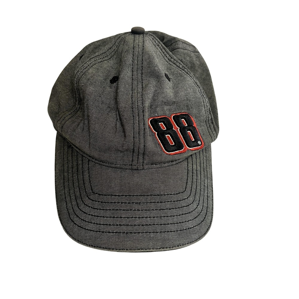 Dale Earnhardt Jr Hat Cap Mens One Size Gray NASCAR Racing #88 Chase‎ Authentics